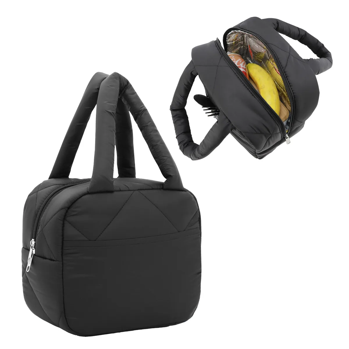 Veranda Quilted Nylon Lunch Bag view 2