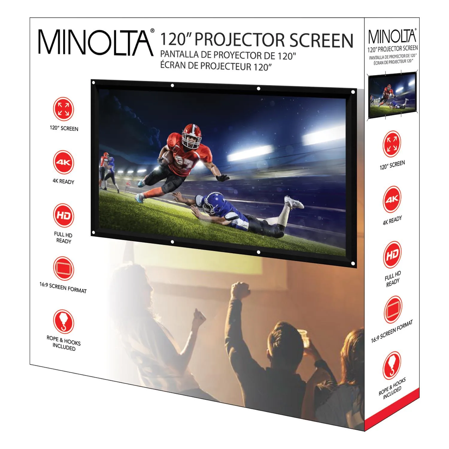 Billboard, Minolta, Body Glove, Trip Adv 120" Lightweight Projector Screen