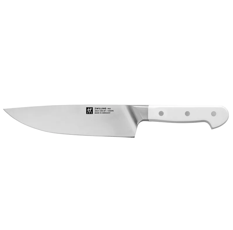 Zwilling Pro Le Blanc 8" Chef/S Knife White Handle