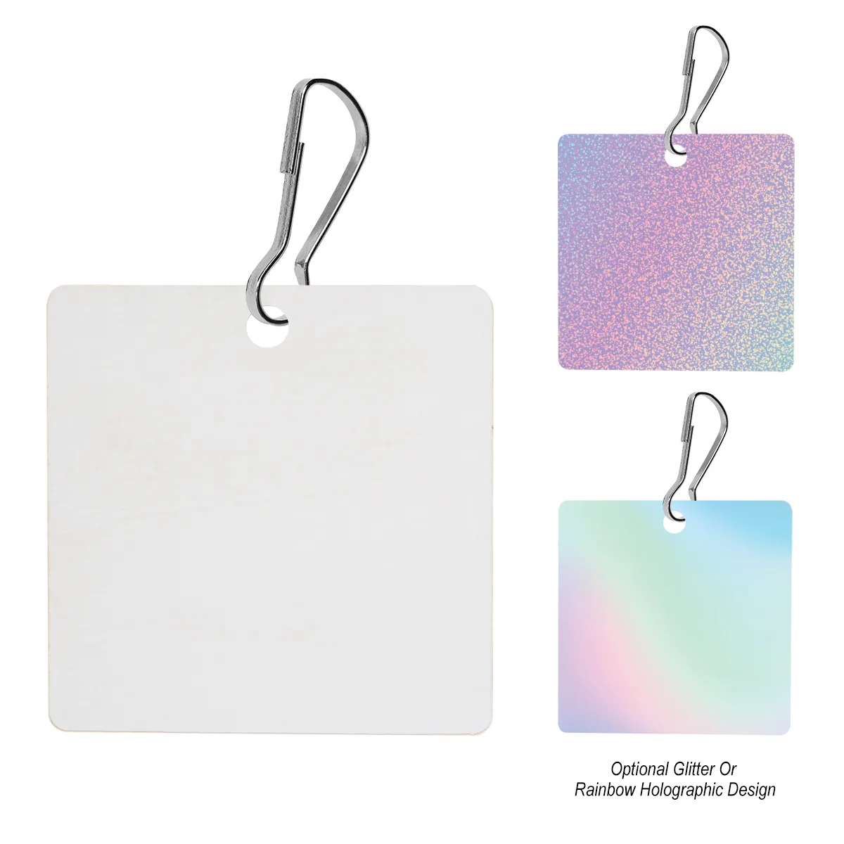 Acrylic Zipper Pull - Square view 3