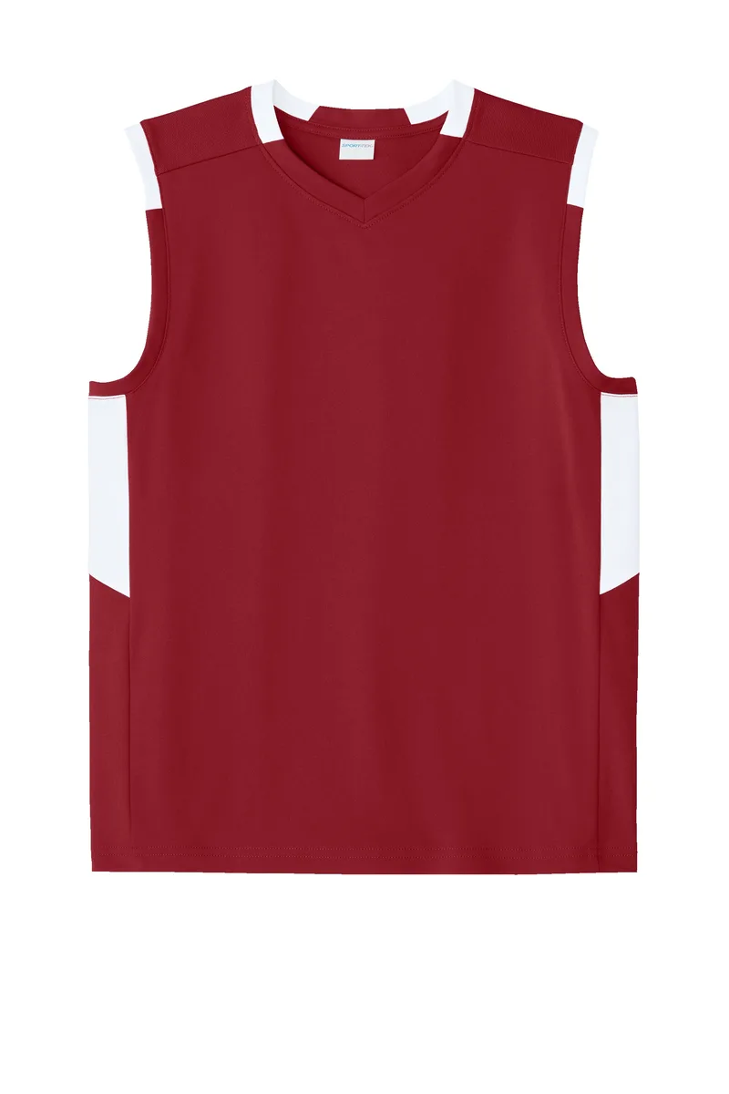 Sport-Tek® Youth Club Sleeveless V-Neck