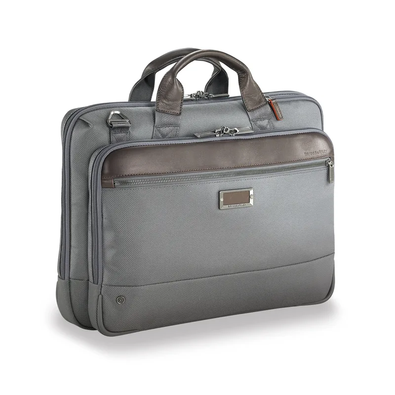 Briggs & Riley™ @Work Slim Briefcase (Grey)