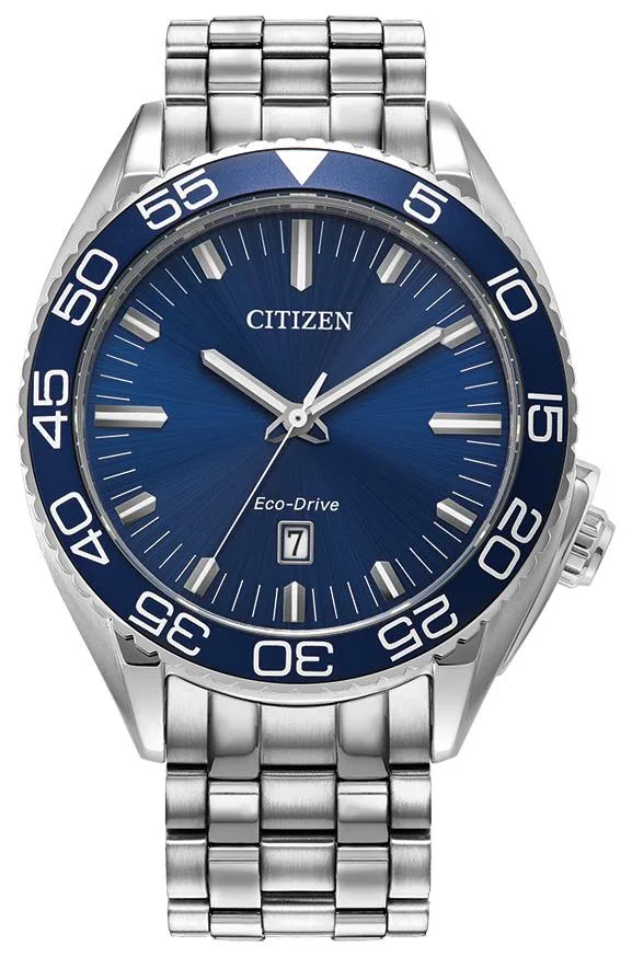 Citizen Watch Men's Sport Luxury Stainless Steel Bracelet Watch, Blue Dial