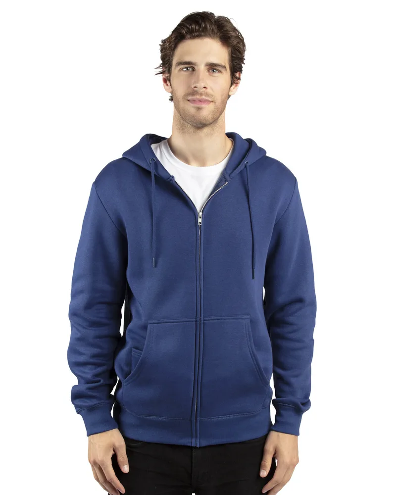 THREADFAST Unisex Ultimate Fleece Full-Zip Hooded Sweatshirt view 6