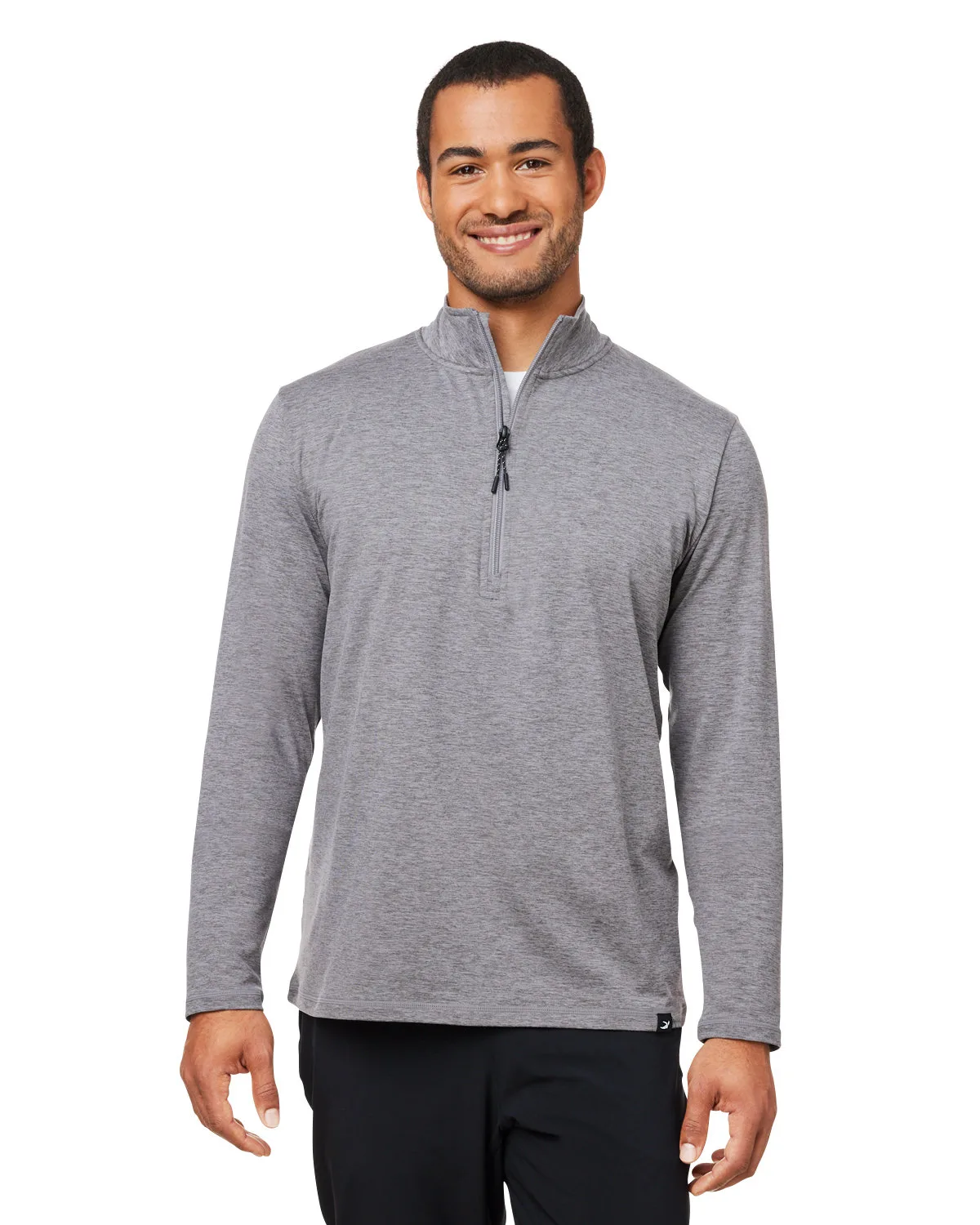 GLYDER LLC Men's Marbled Jersey Fairway Quarter-Zip