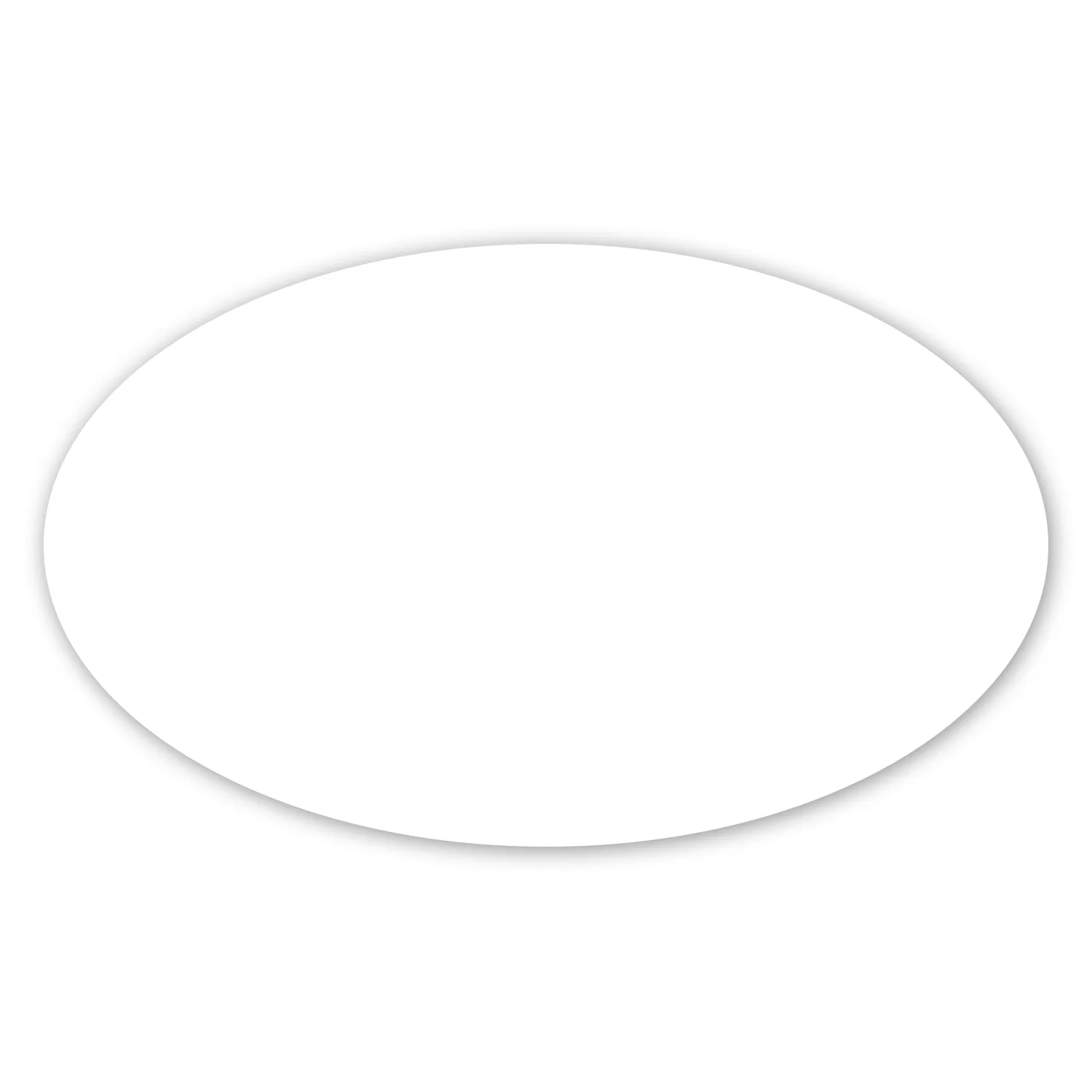 3 X 5" Oval Repositionable Label view 2