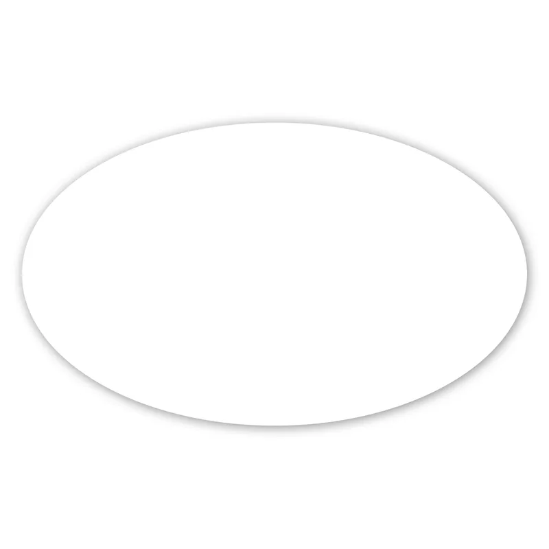 3 X 5" Oval Label view 2