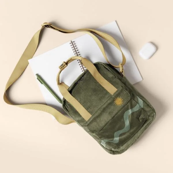 Mini Crossbody Backpack (Corduroy)