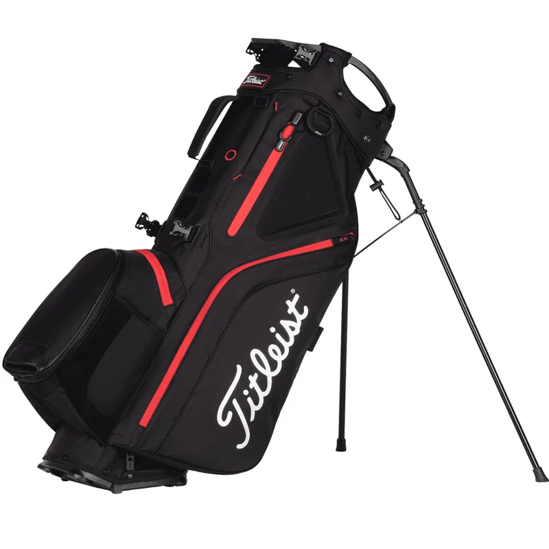Titleist Hybrid 5 Stand Bag - Black/Black/Red