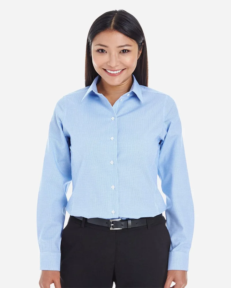Devon and Jones® Women's Crown Collection® Royal Dobby Woven Dress Shirt view 2