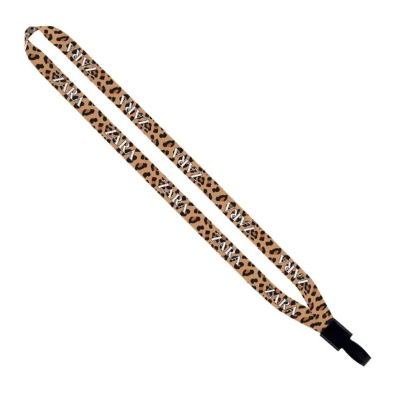 1/2" Dye-Sublimation Lanyard with Non-Swivel Plastic Hook view 4