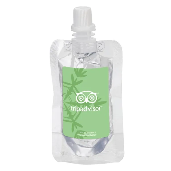 1 oz. Squeeze Pouch Clear Sanitizer view 4