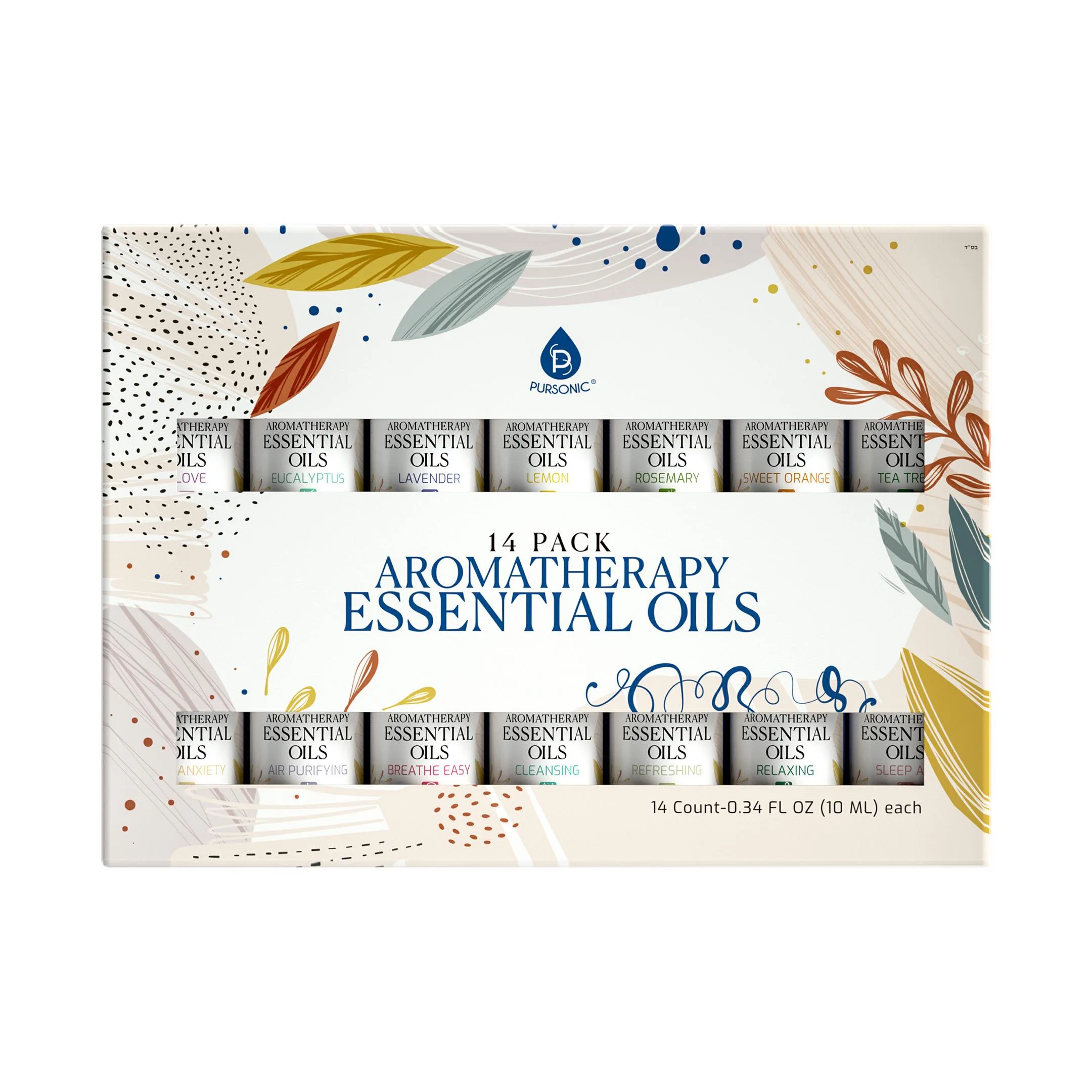 Pursonic Essential Aromatherapy Oils - 14 Pack