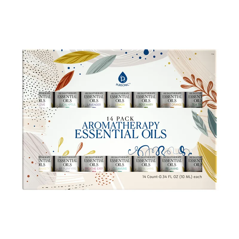 Pursonic Essential Aromatherapy Oils - 14 Pack