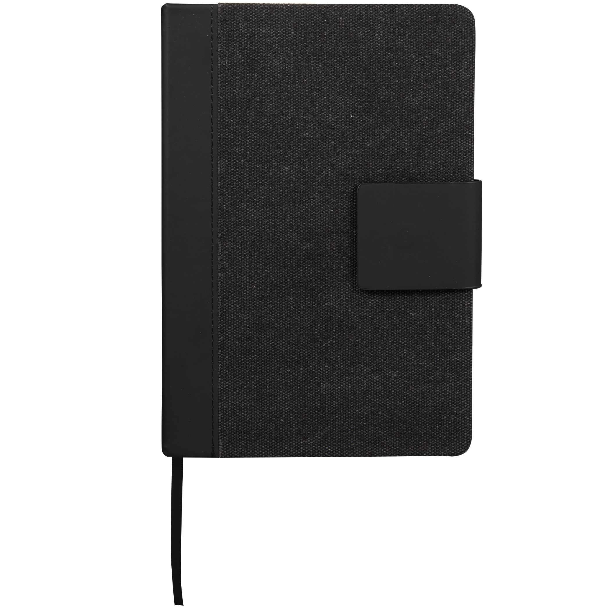 5.5'' x 8.5'' FSC® Recycled Canvas Bound Notebook view 2