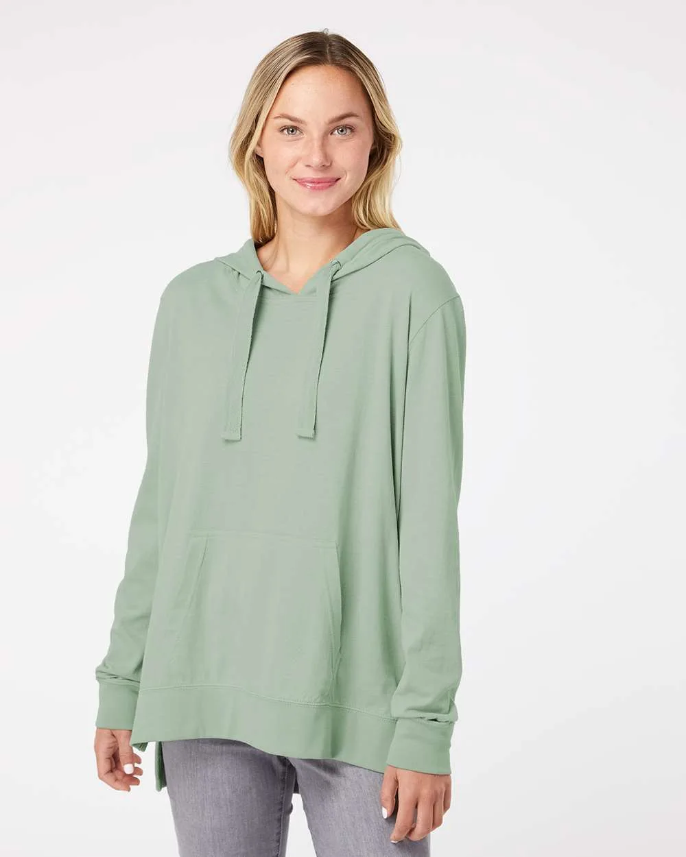 MV Sport® Women's Sueded Jersey Hooded Sweatshirt view 3