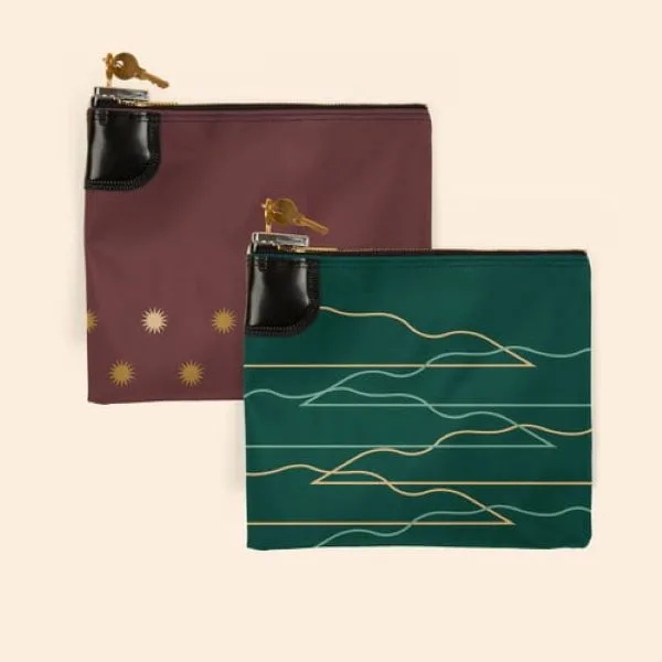 10.5"x9" Laminated Nylon Night Deposit Bag w/Standard Swing Lock