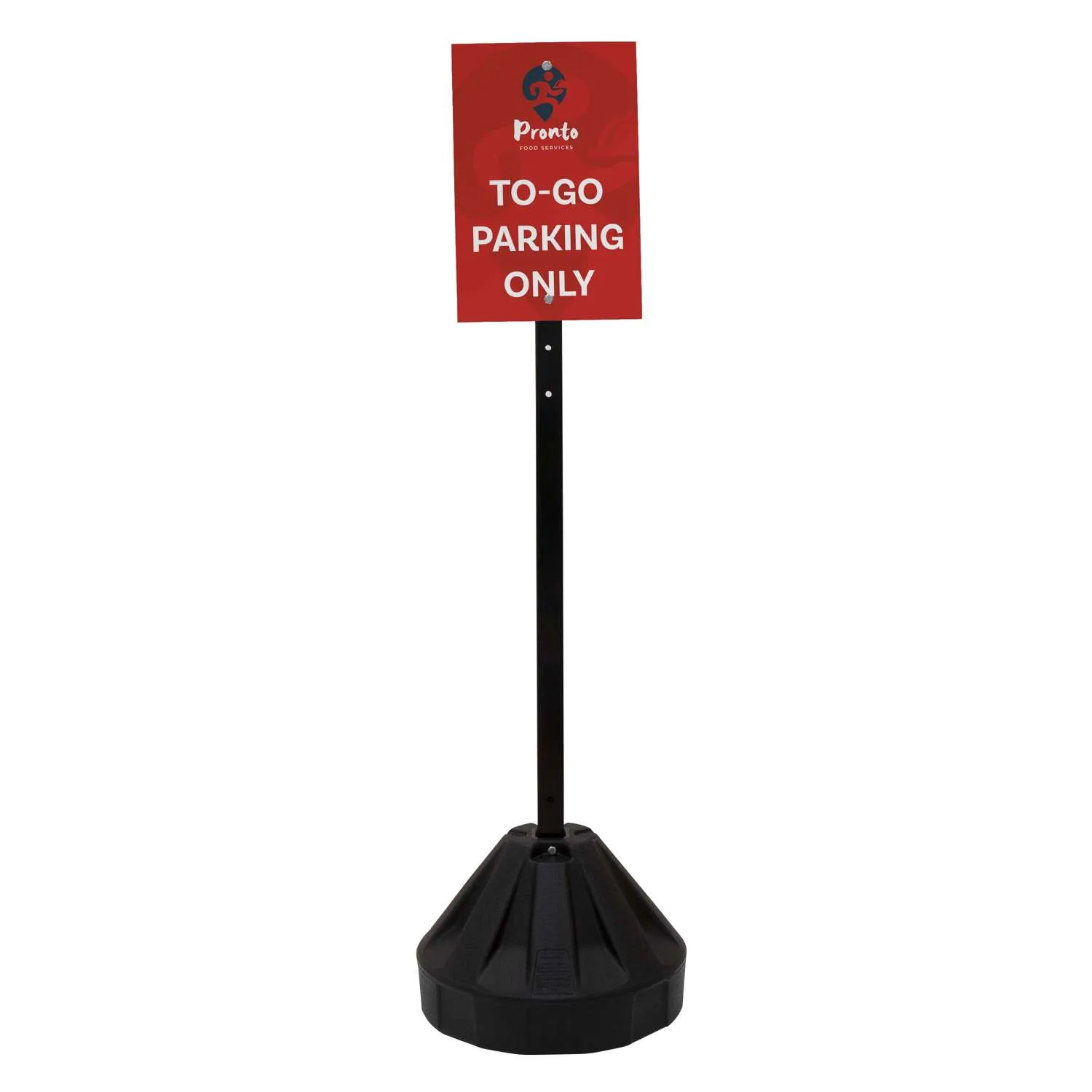 60" Rover Portable Sign Post Double-Sided Kit view 2