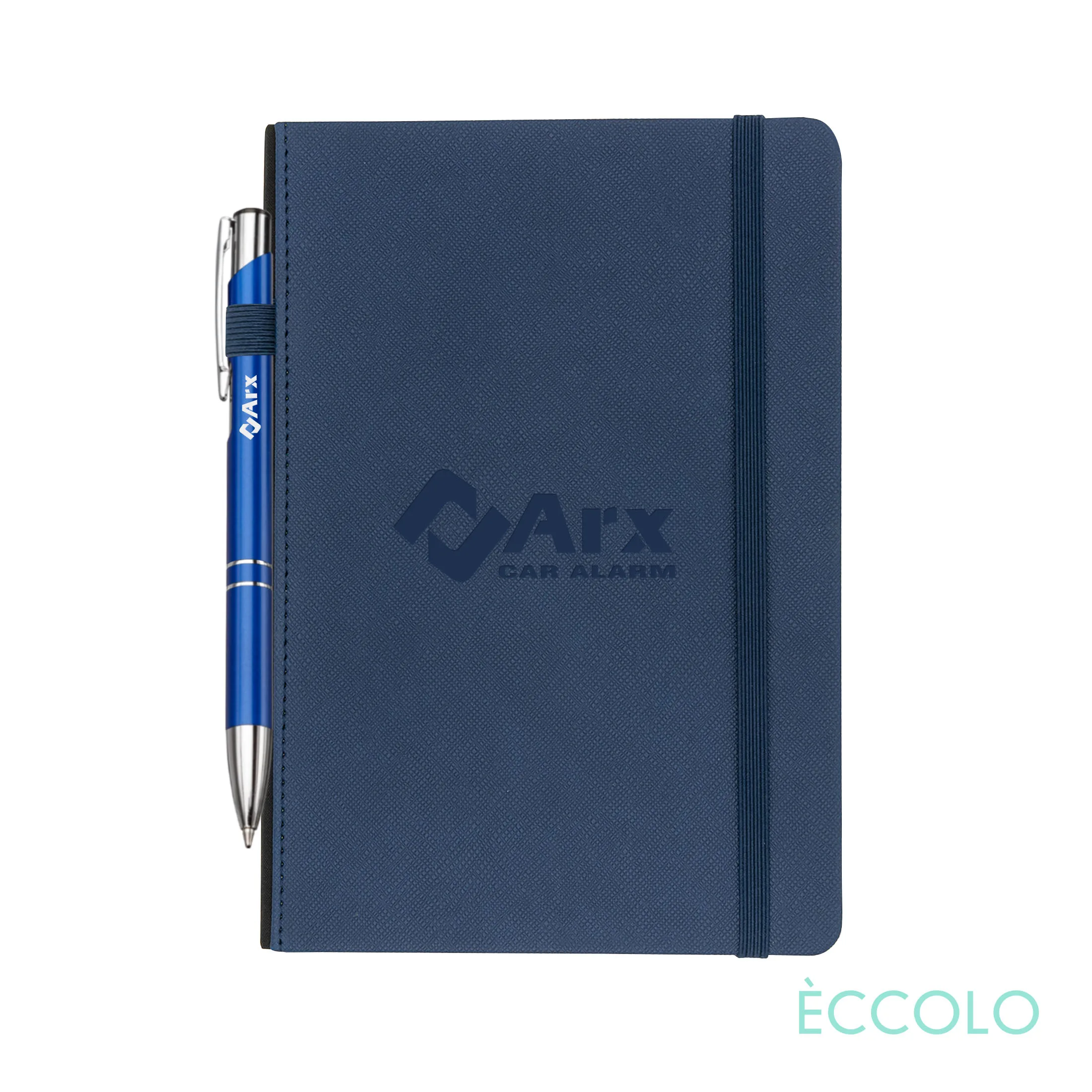 Journal & Clicker Pen, Navy PMS 648c / Blue