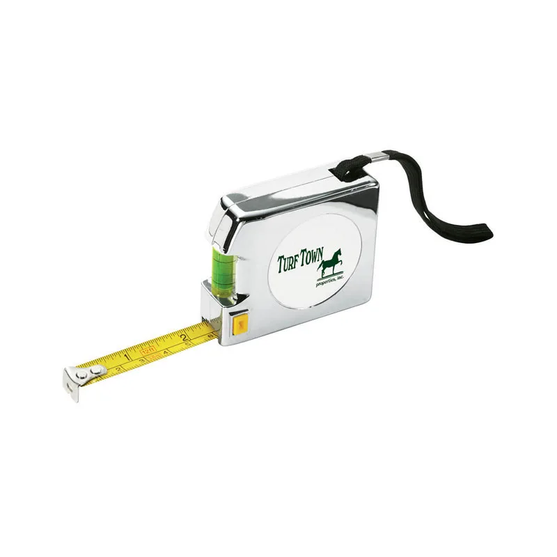 Shorewood 12' Chrome Tape Measure & Level