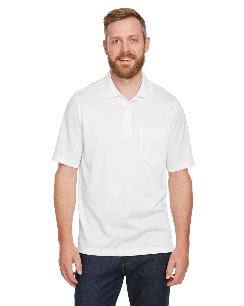 Harriton Men's Advantage Snag Protection Plus IL Short Sleeve Pocket Polo Shirt view 6