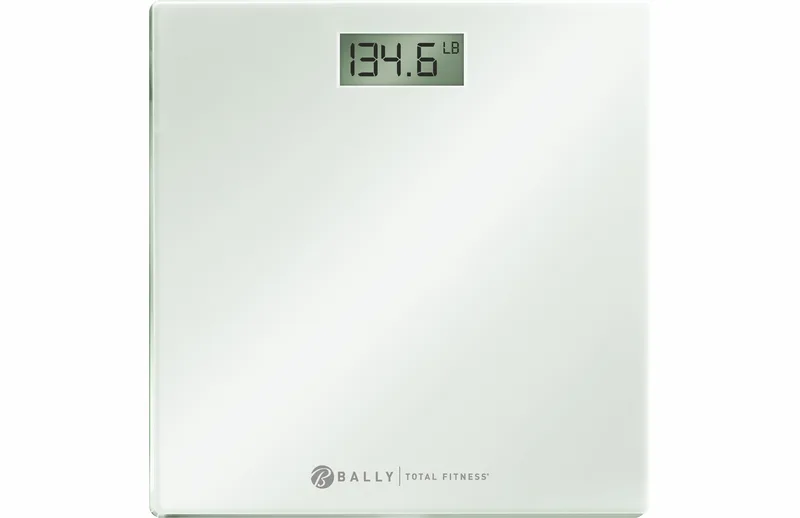 Health, Beauty & Fitness Bally's Digital Bathroom Scale w/3.1" Lcd - White