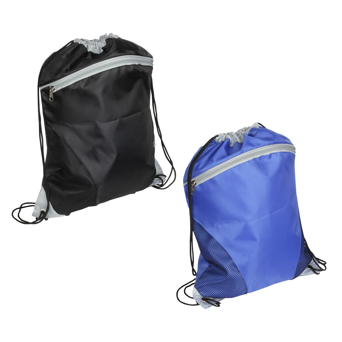 Cyclone Mesh Curve Polyester Drawstring Backpack view 2
