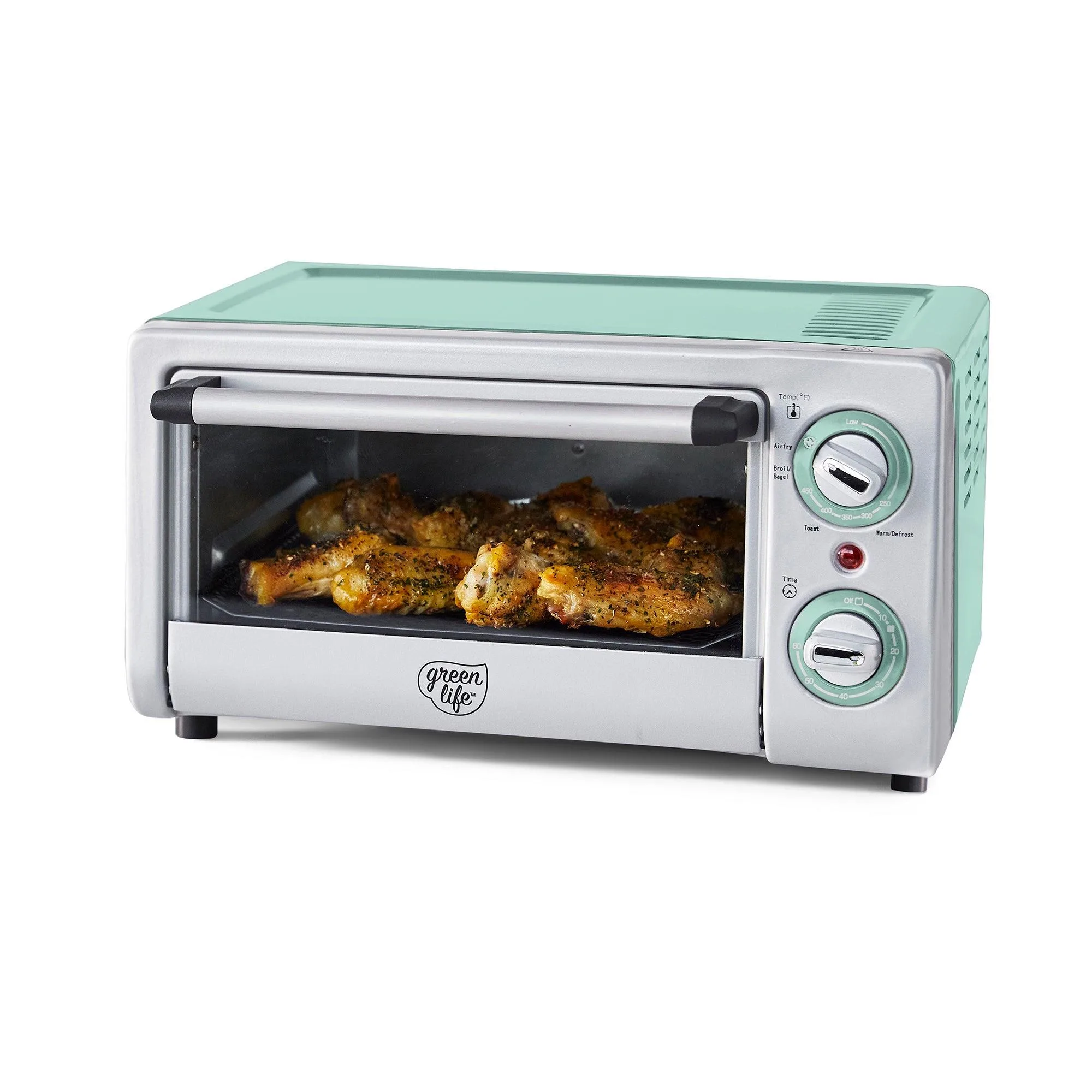 GreenLife Compact Air Fryer Oven Turquoise