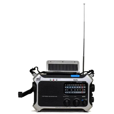 Kaito KA550 Portable Solar Hand Crank AM/FM/NOAA Weather Alert Radio