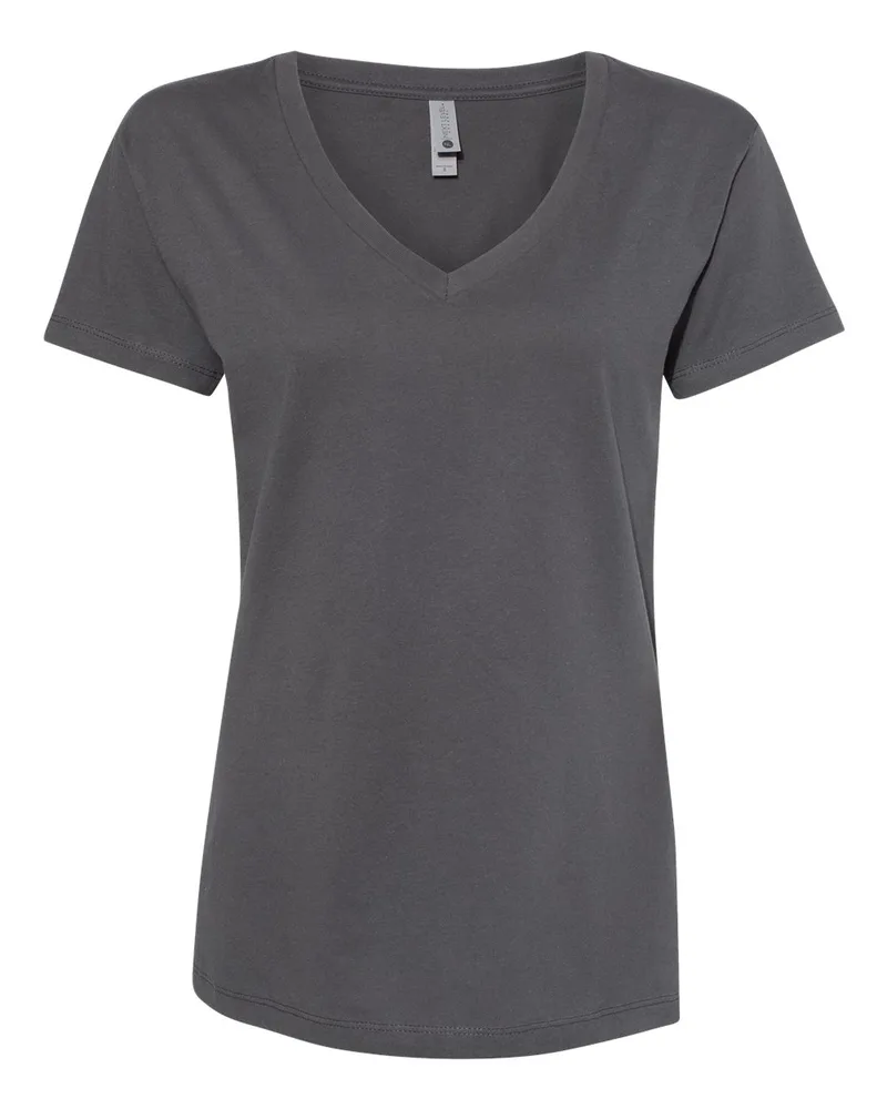 Next Level Women's Fine Jersey Relaxed V T-Shirt