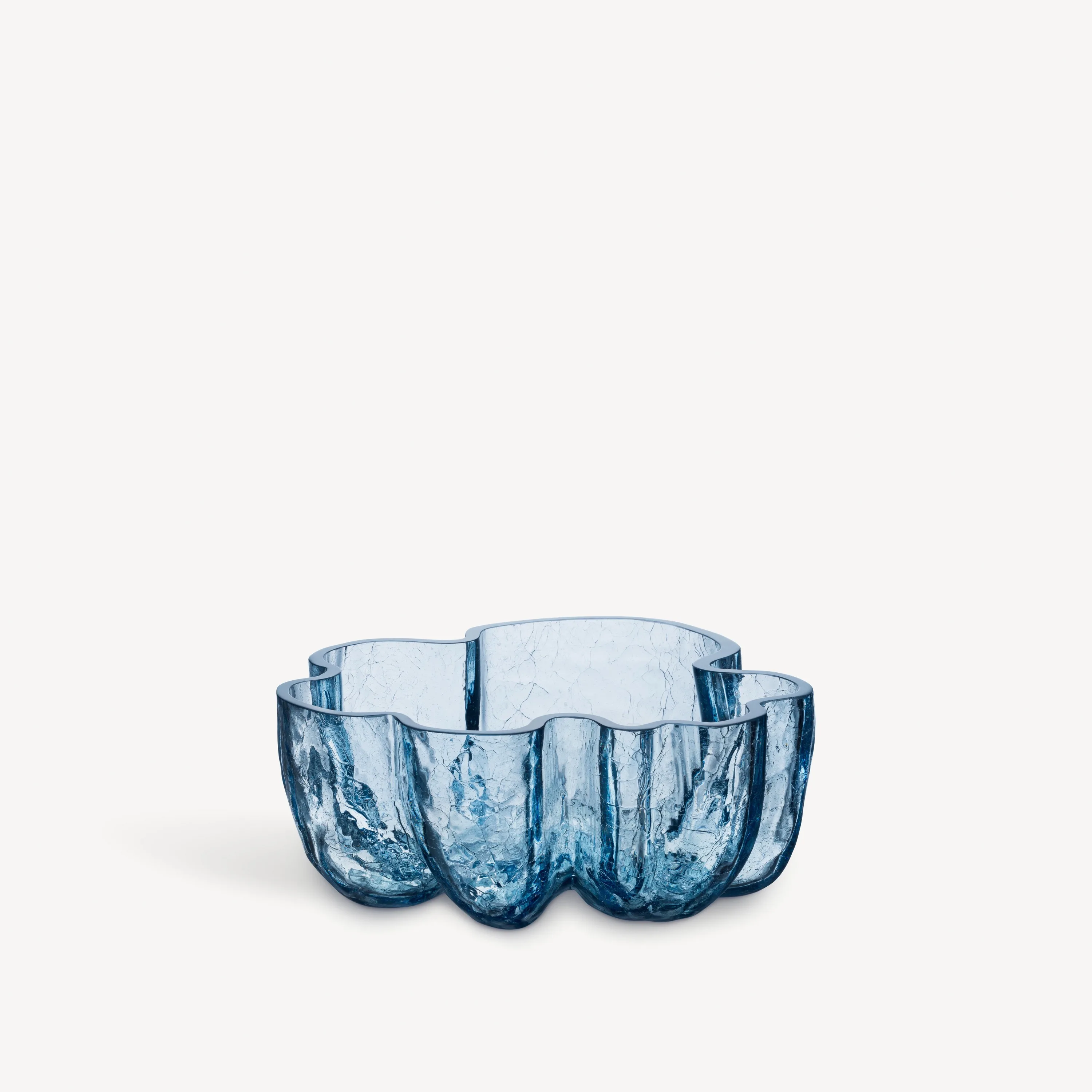Kosta Boda Crackle Bowl Blue