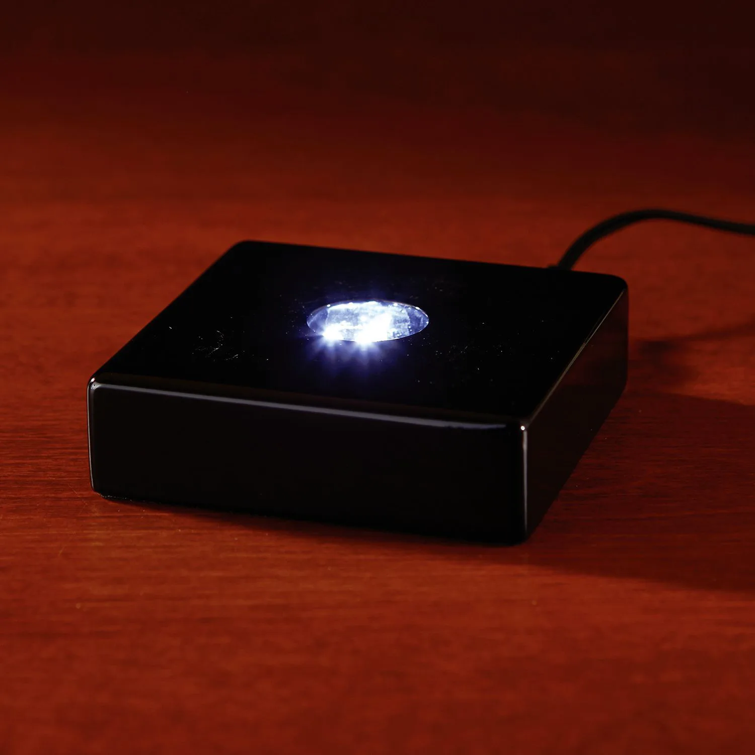 Deluxe Black Square Lighted Base view 2