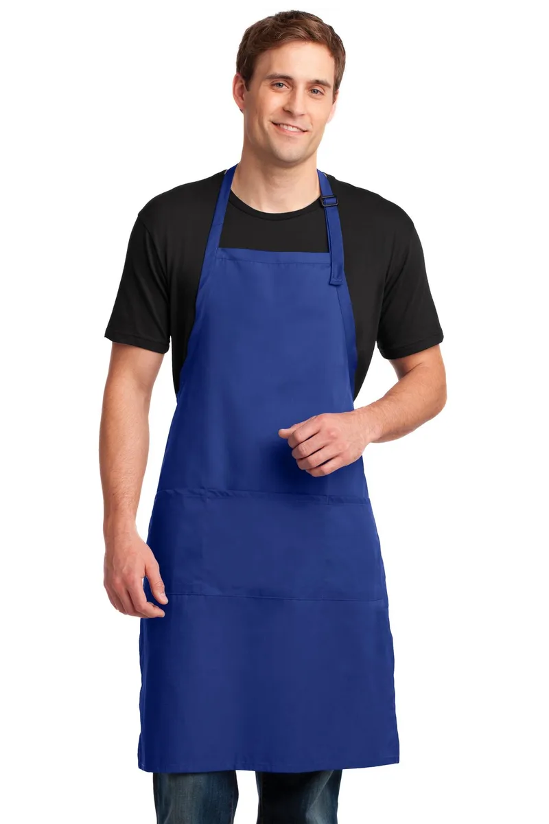 Port Authority® Easy Care Extra Long Bib Apron with Stain Release.