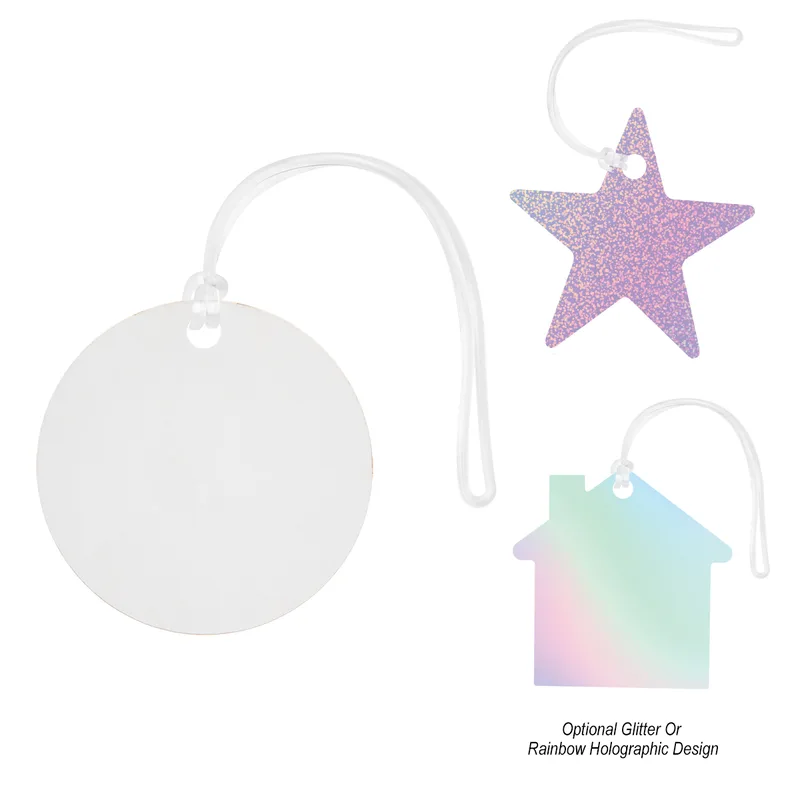 Acrylic Bag Tag - Custom Shape 4" view 3