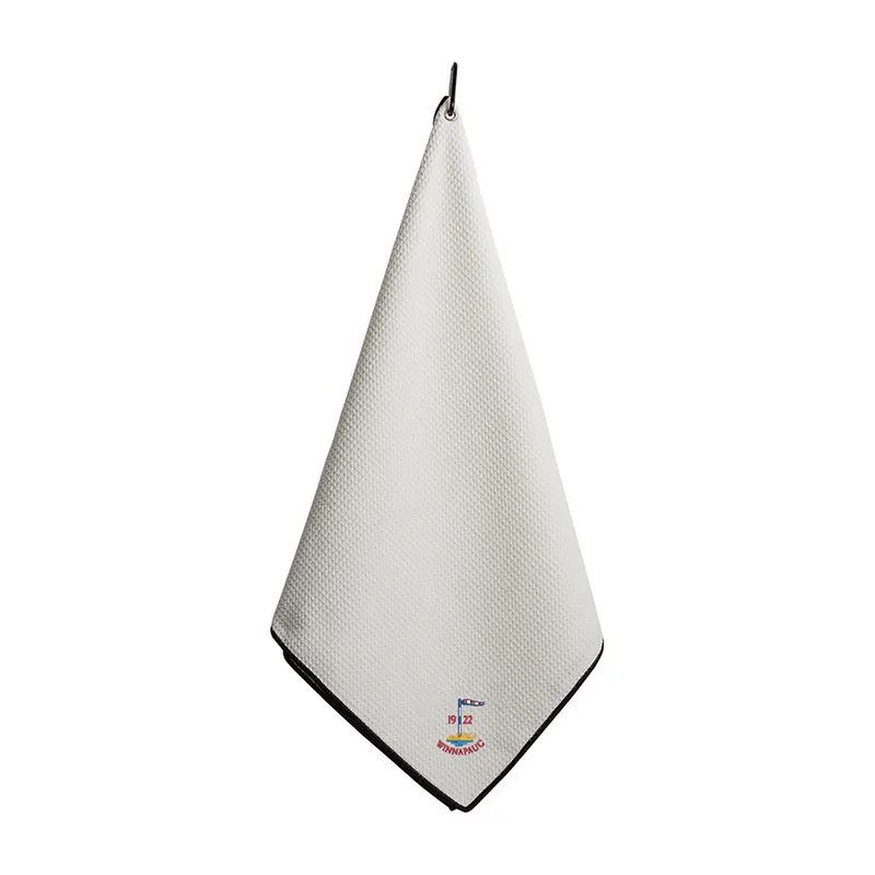 Ahead Microfiber Golf Towel - White-Black