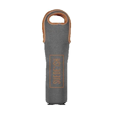 750 Ml Suede-ish-Neoprene Single Wine Tote view 4