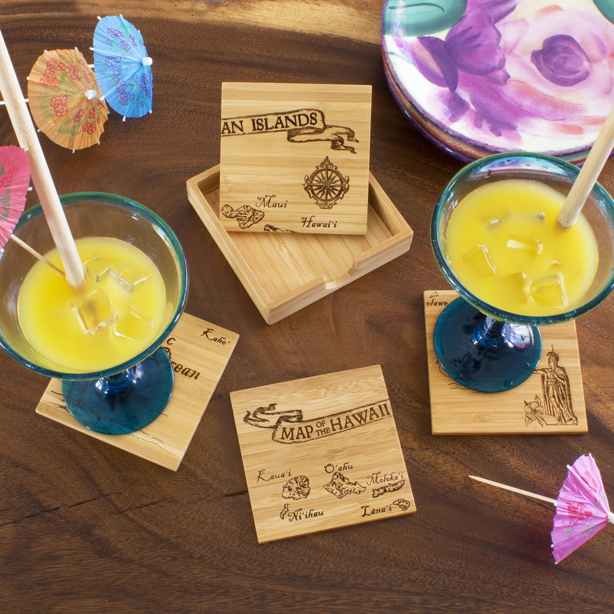 Hawaii Puzzle Coaster Set view 2