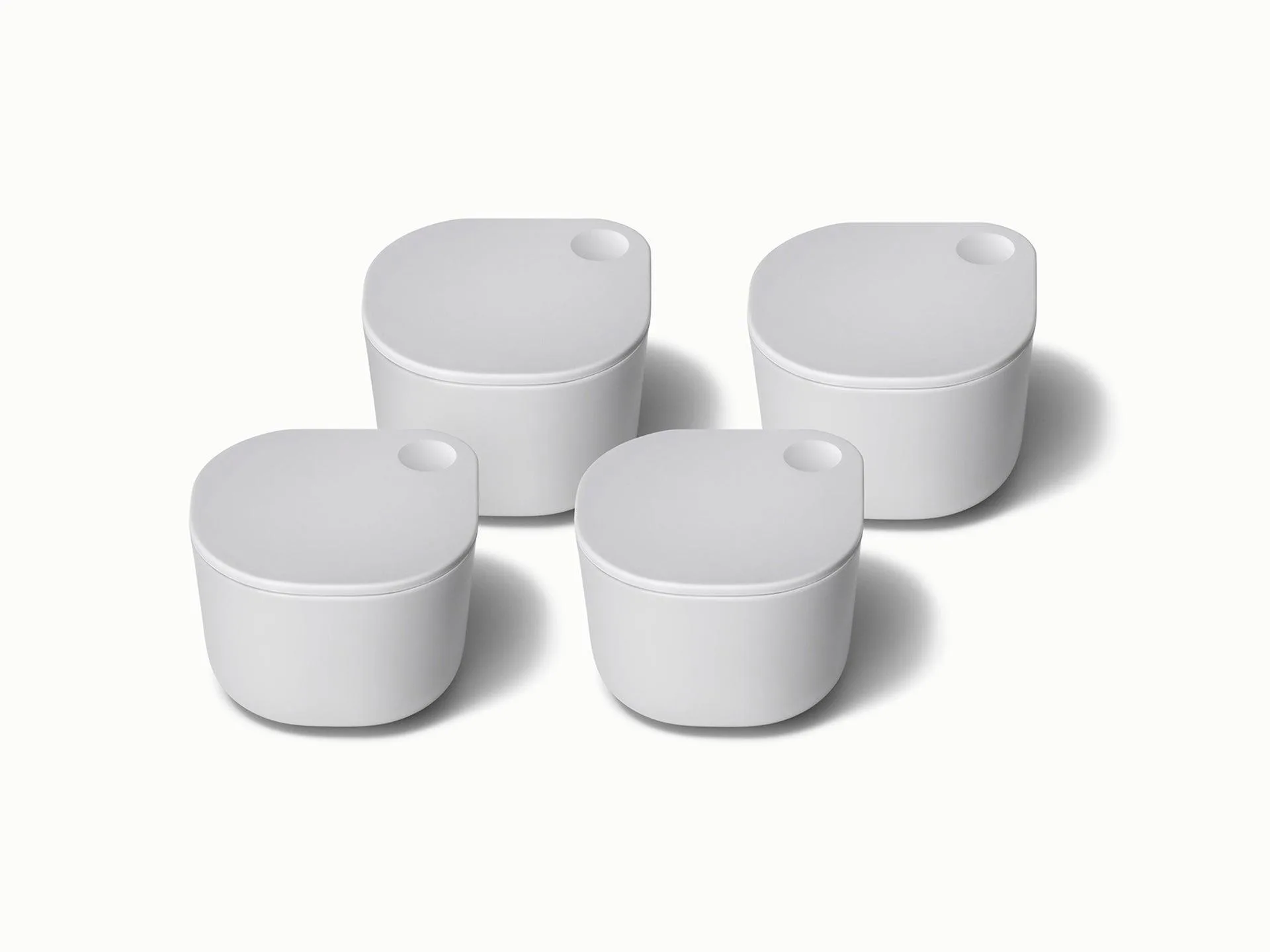 Caraway 4 Piece Dot Food Storage Containers w/Lids