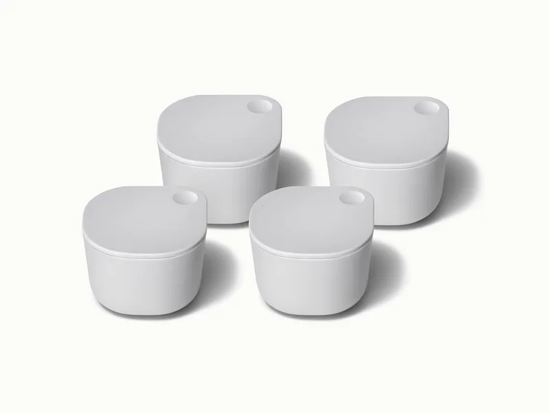 Caraway 4 Piece Dot Food Storage Containers w/Lids