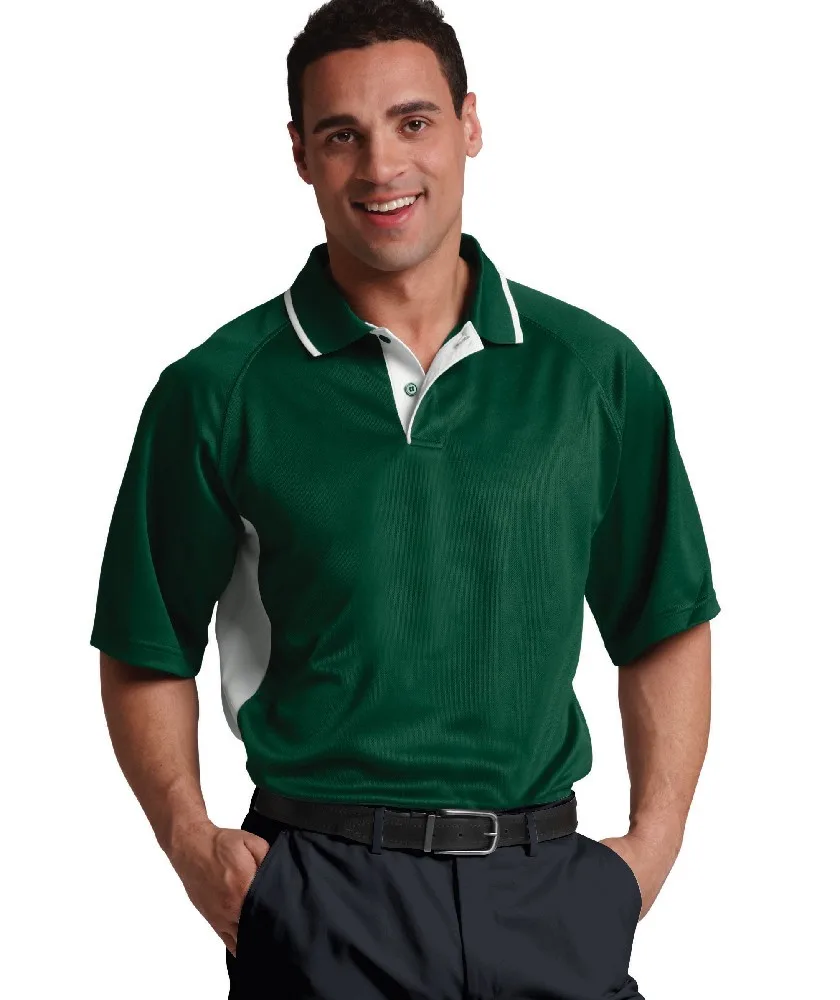 Men's Color Blocked Wicking Polo Shirt