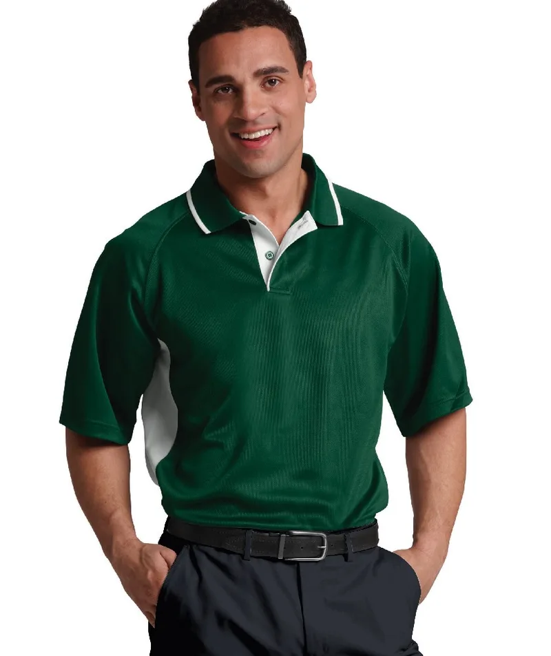 Men's Color Blocked Wicking Polo Shirt