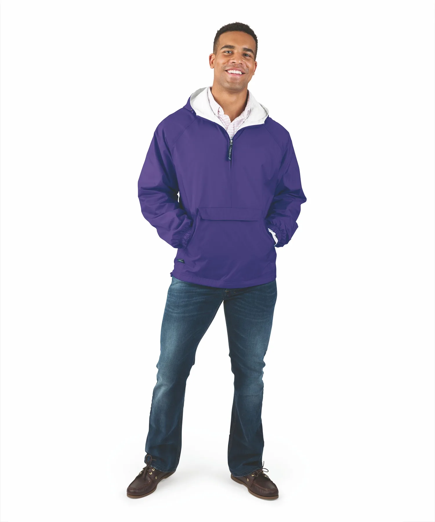 Unisex Classic Solid Pullover Jacket view 5