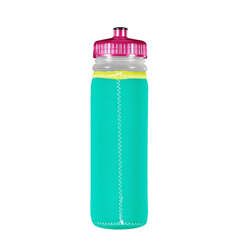 22 Oz. Van Metro Sport Bottle w/Sleeve & Push-Pull Lid view 2