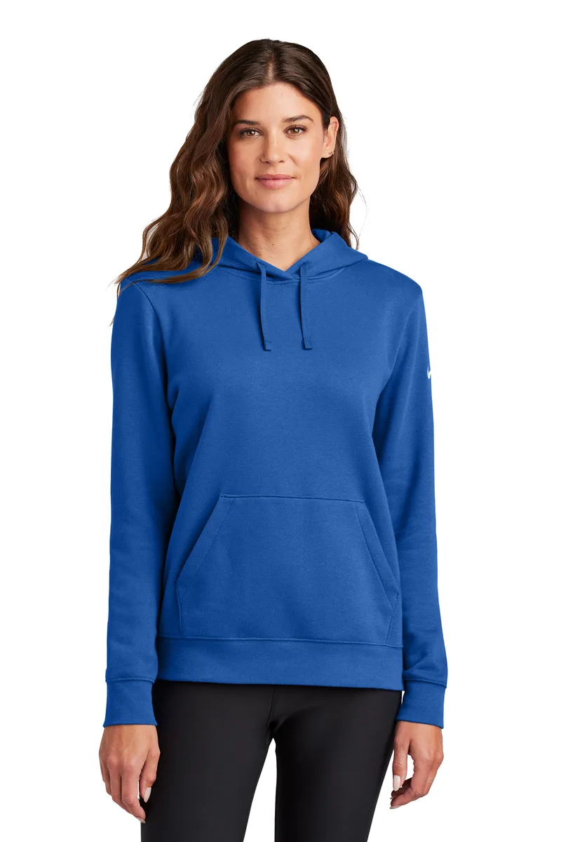 Nike Women's Club Fleece Sleeve Swoosh Pullover Hoodie view 3