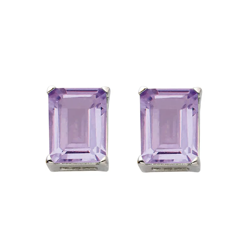 Jilco Inc Amethyst Earrings - 7x5mm