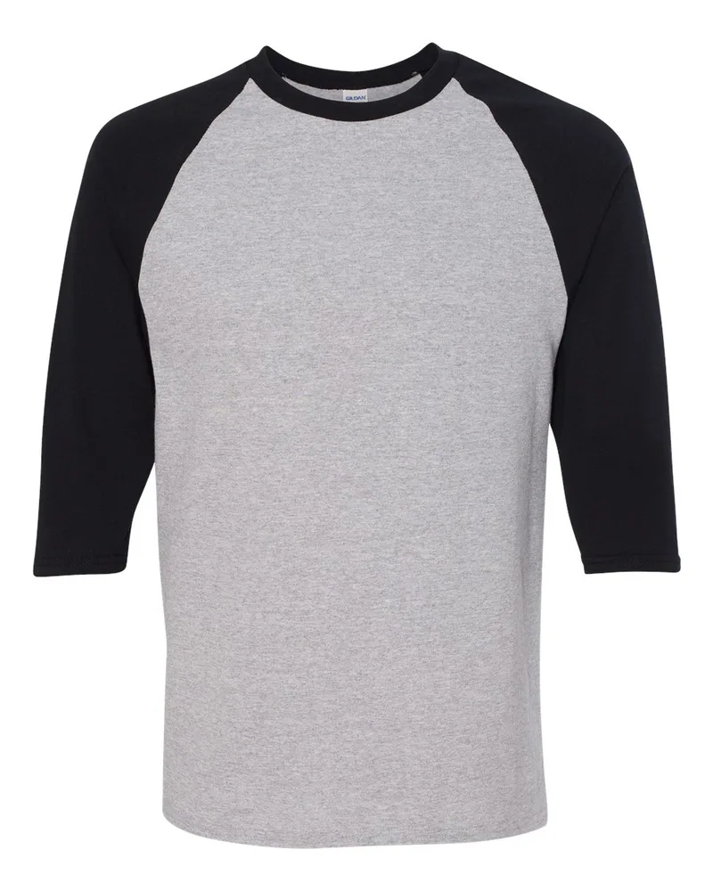 Gildan® Unisex Heavy Cotton™ Raglan Three-Quarter Sleeve T-Shirt
