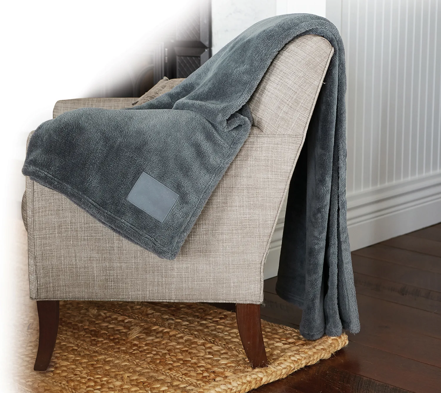 Soft Touch Velura™ Throw (Laser Patch) view 2
