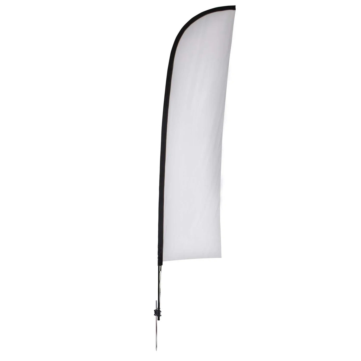 13' Elite Blade Nylon Sail Sign Flag, 1-Sided, Ground Spike view 2