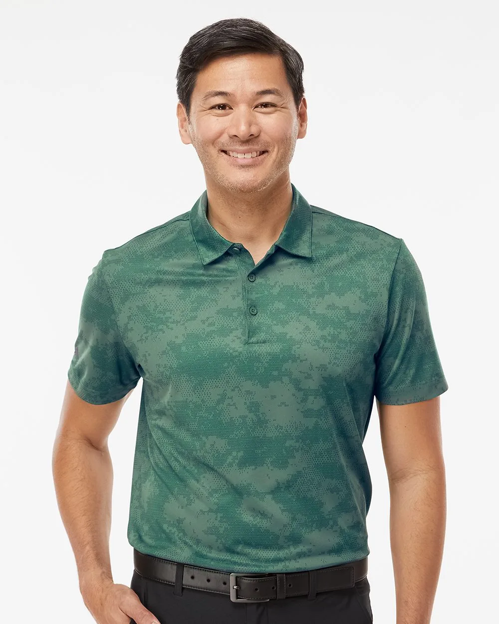 Adidas® Men's All Over Camouflage Print Polo Shirt view 2