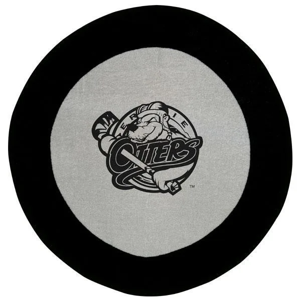 Fiber Reactive Hockey Puck Shaped Sport Towel (Screen Print)